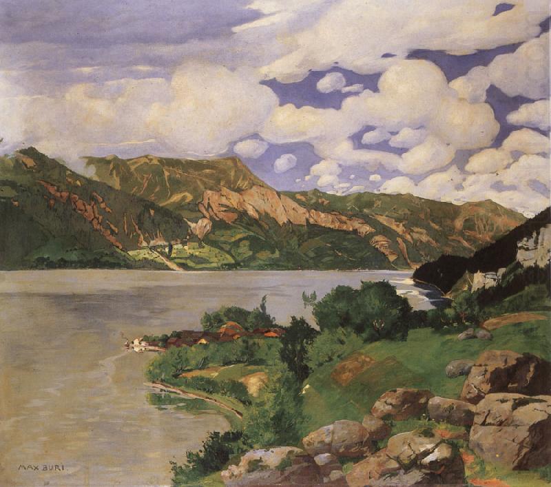 Brienzersee mit lseltwald, Max Buri